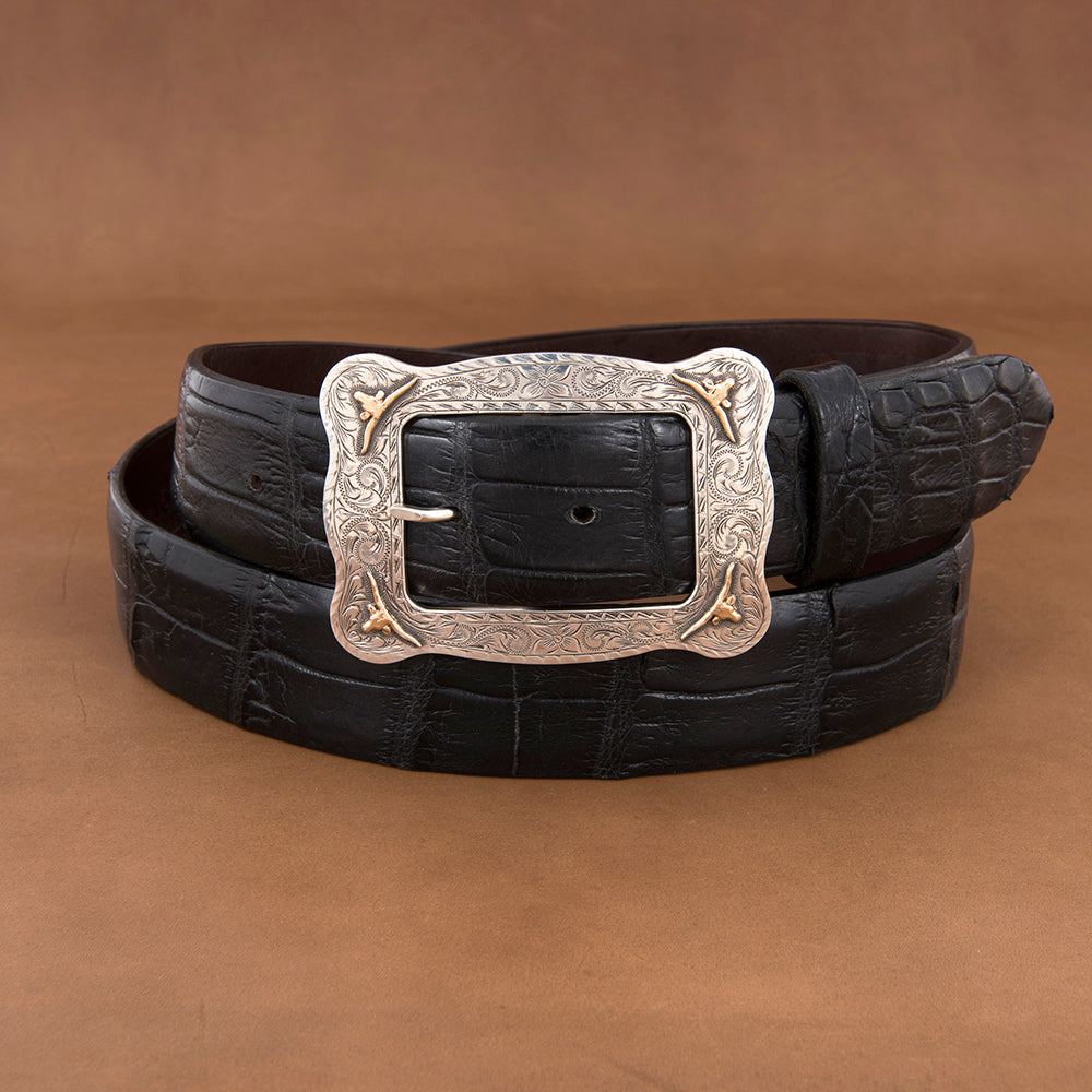 HART WESTERN BUCKLE WITH 14K STEER