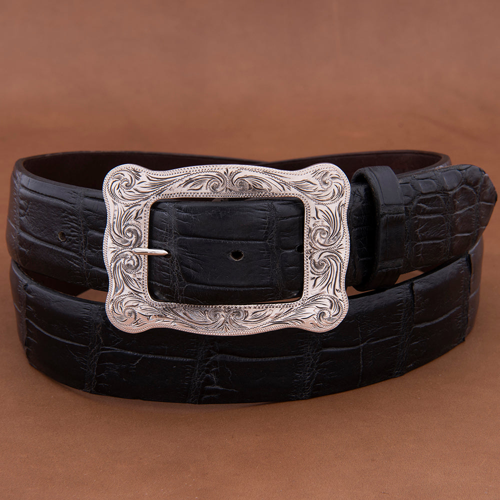 HART BUCKLE WITH WESTERN ENGRAVING