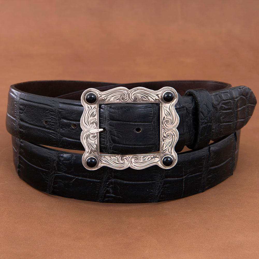 Small Hart Buckle with Black Onyx