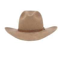 Antique Brown Hat Band with Red Santa Fe Star