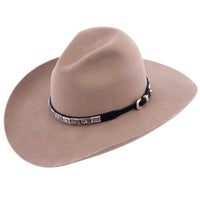Storyteller Concho Hat Band – Black Leather