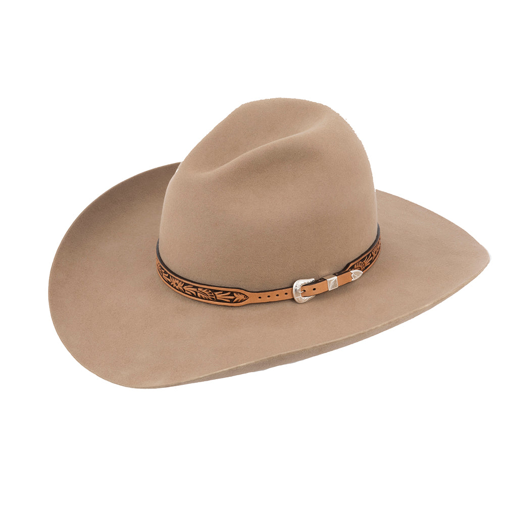 ANTIQUE BROWN WIDE WILDROSE HATBAND