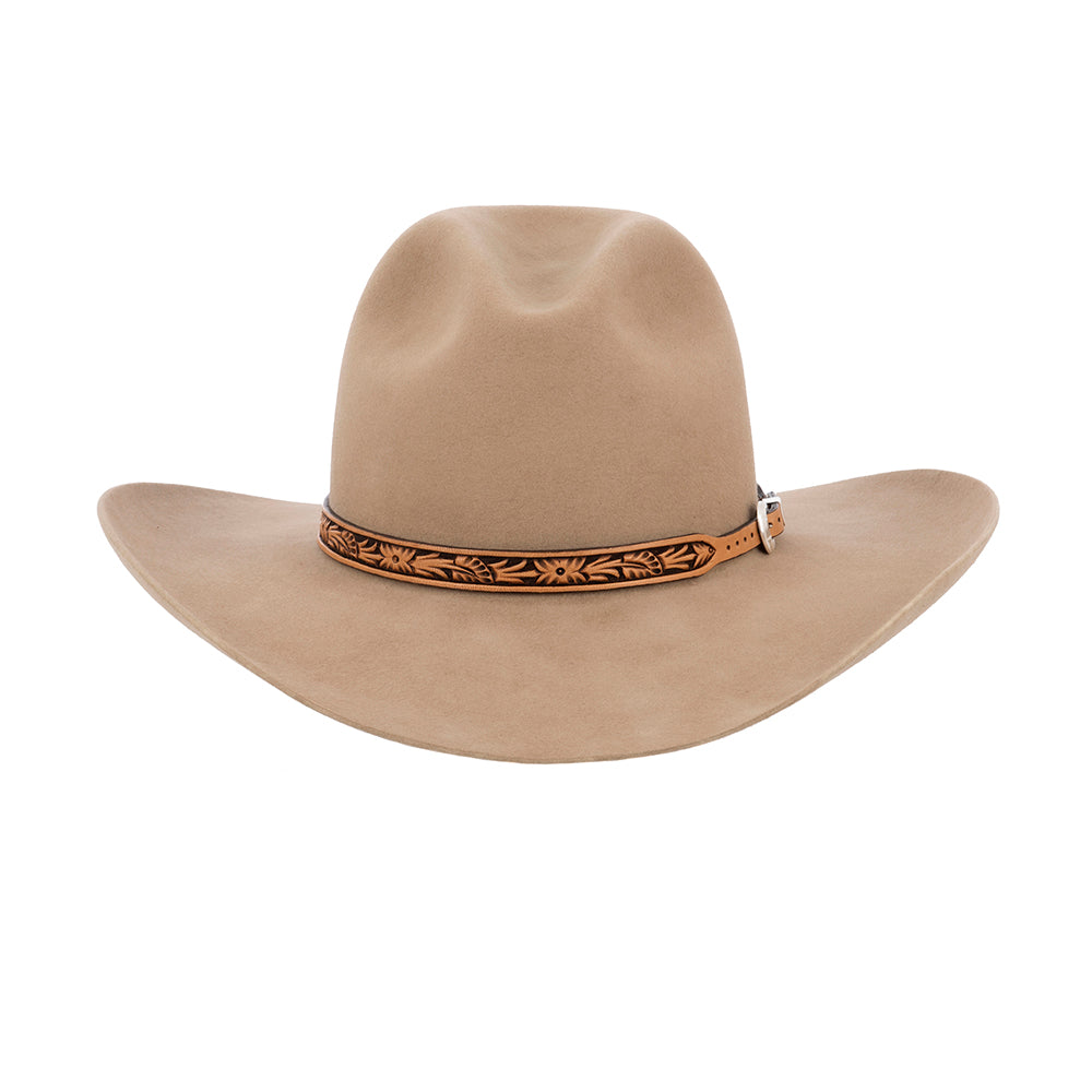 ANTIQUE BROWN WIDE WILDROSE HATBAND