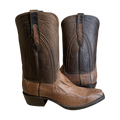 MEN'S 12-2 KANGO TOBAC OSTRICH LEG LUGGAGE GAUCHO 12-2-3 COWBOY BOOT