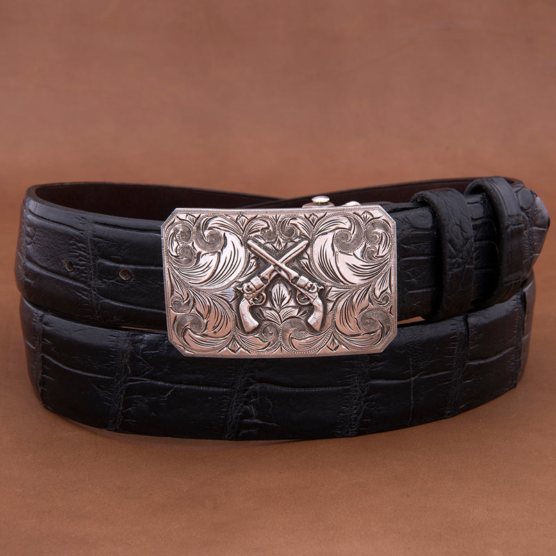Mesa Western Buckle with Crossed Pistols