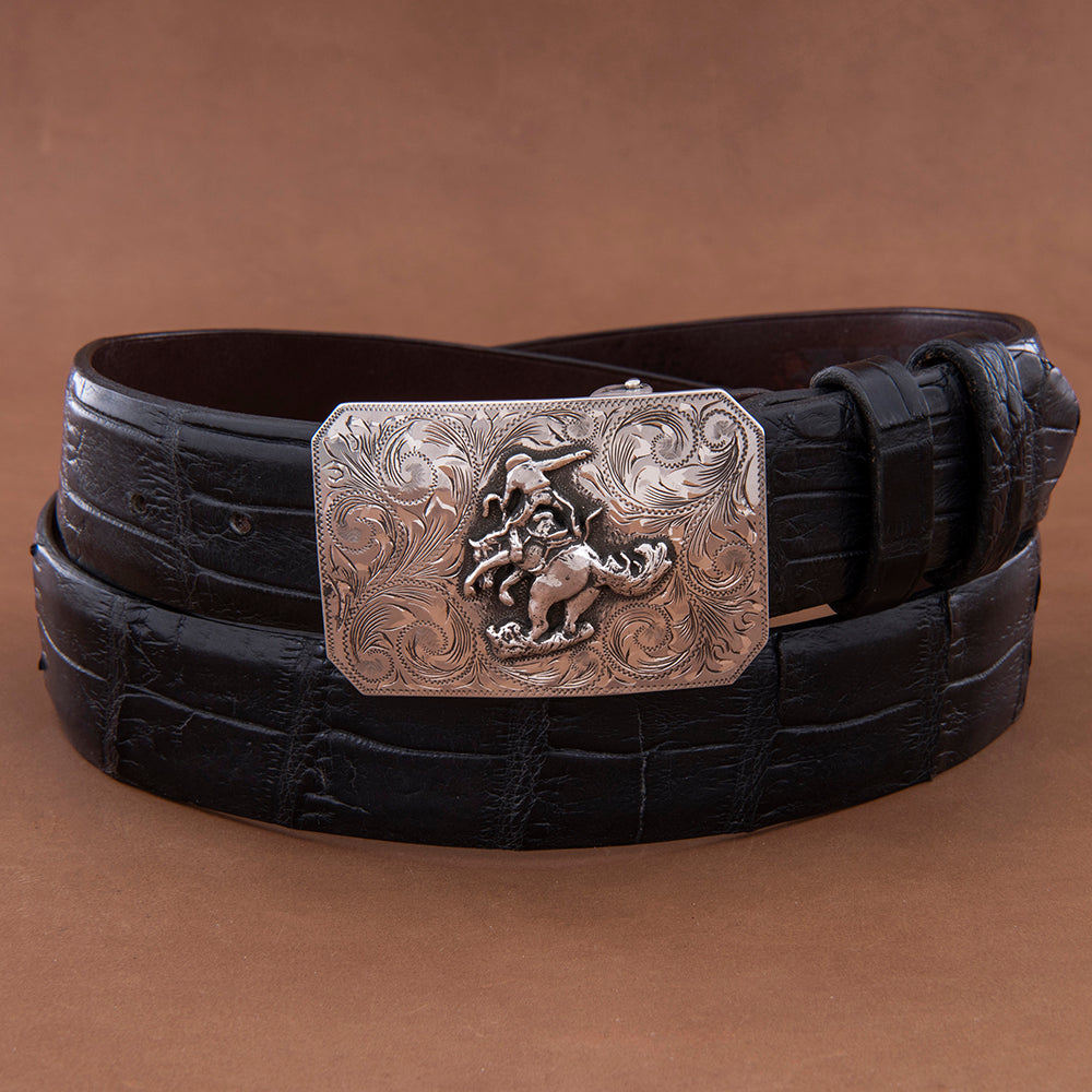 Mesa Western Buckle with Thrown off Horse Figure