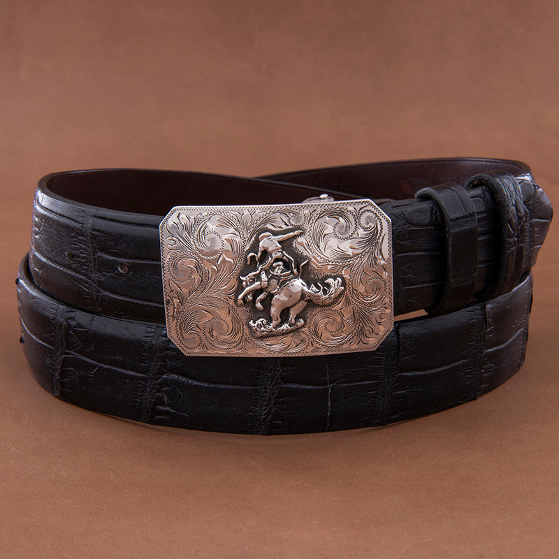 Mesa Western Buckle with Thrown off Horse Figure