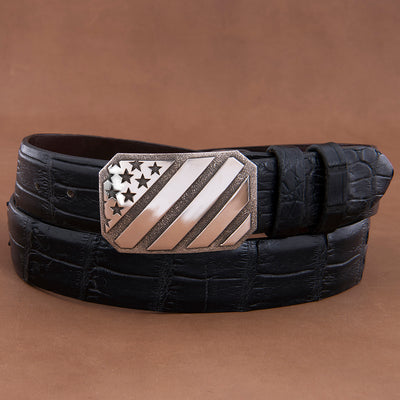 MESA BUCKLE WITH AMERICAN FLAG