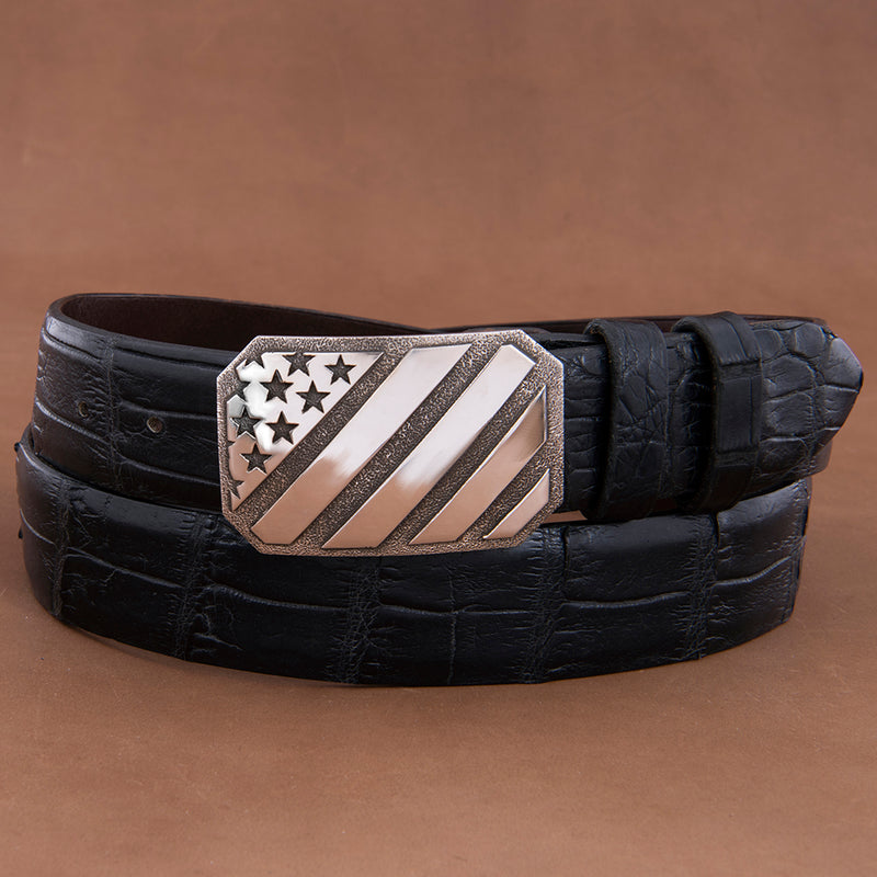 MESA BUCKLE WITH AMERICAN FLAG