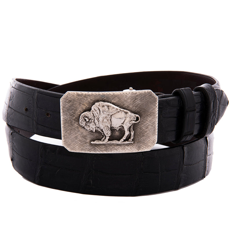 Mesa Crosshatch Buckle with Bison