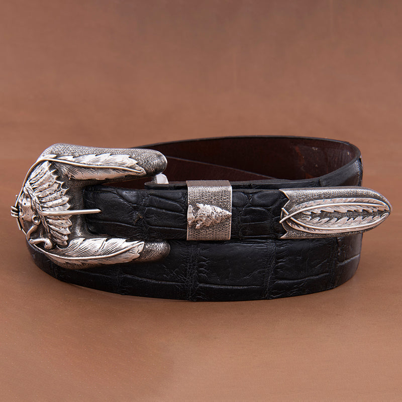 Spotted Elk Buckle Set