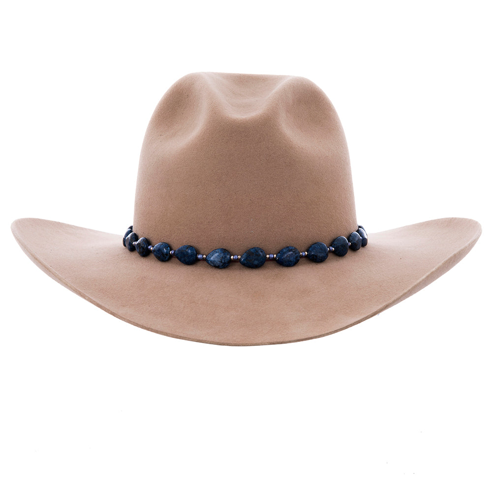 Midnight Sky Lapis Round Stone Hatband