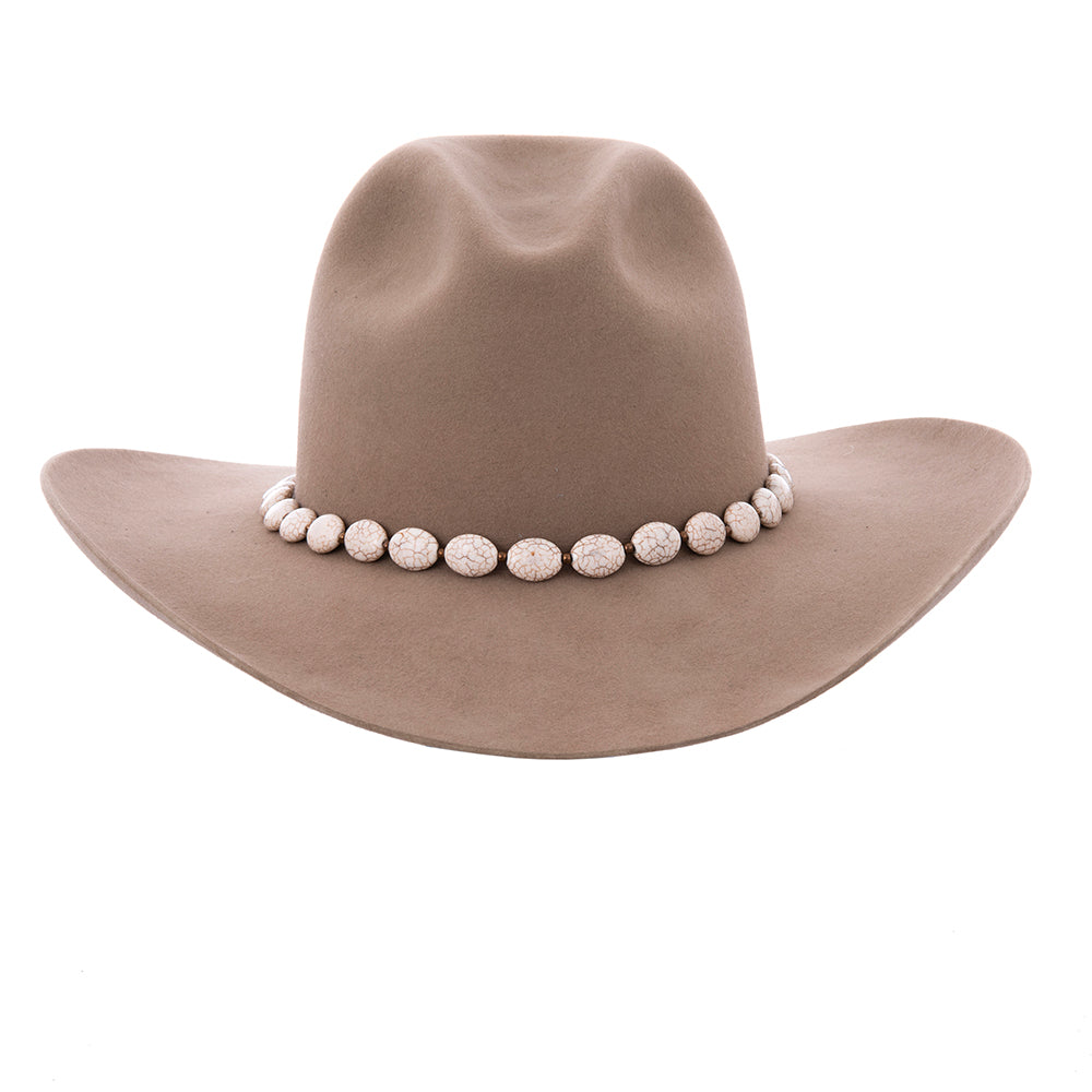 Round Magnesite Stone Hatband