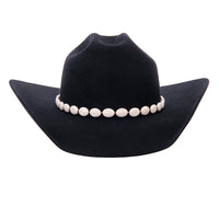 Round Magnesite Stone Hatband