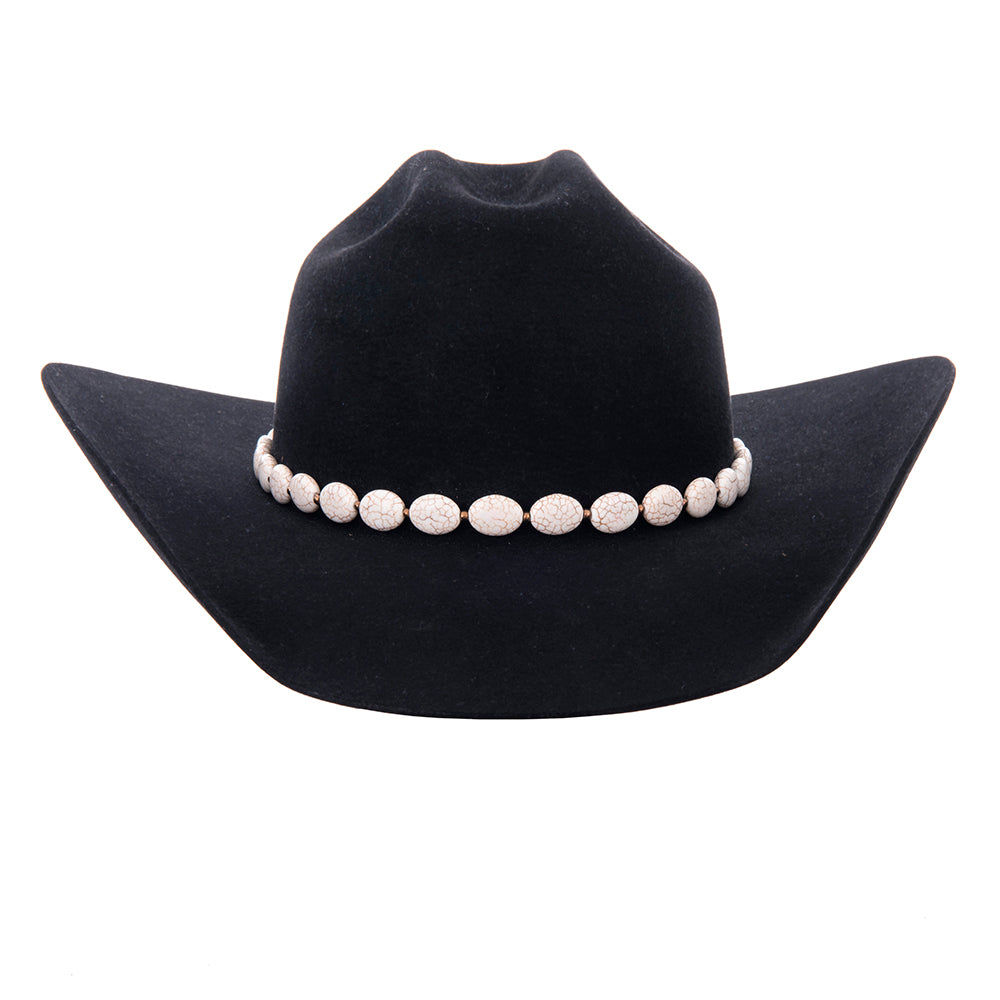 Round Magnesite Stone Hatband