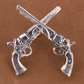 Hat Pin - Cross Pistols