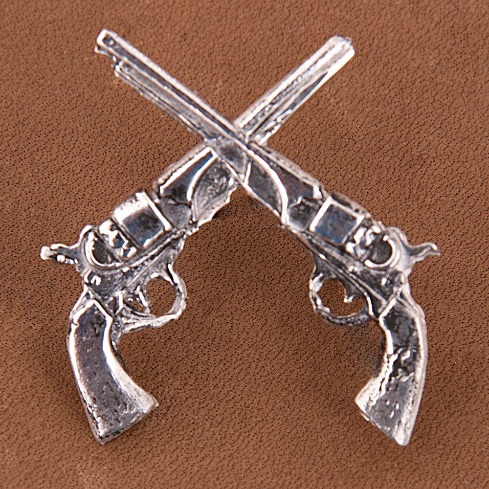 Hat Pin - Cross Pistols