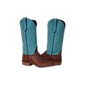 Ladies Raisin Caiman Emerald Kidskin Winn Cowboy Boot