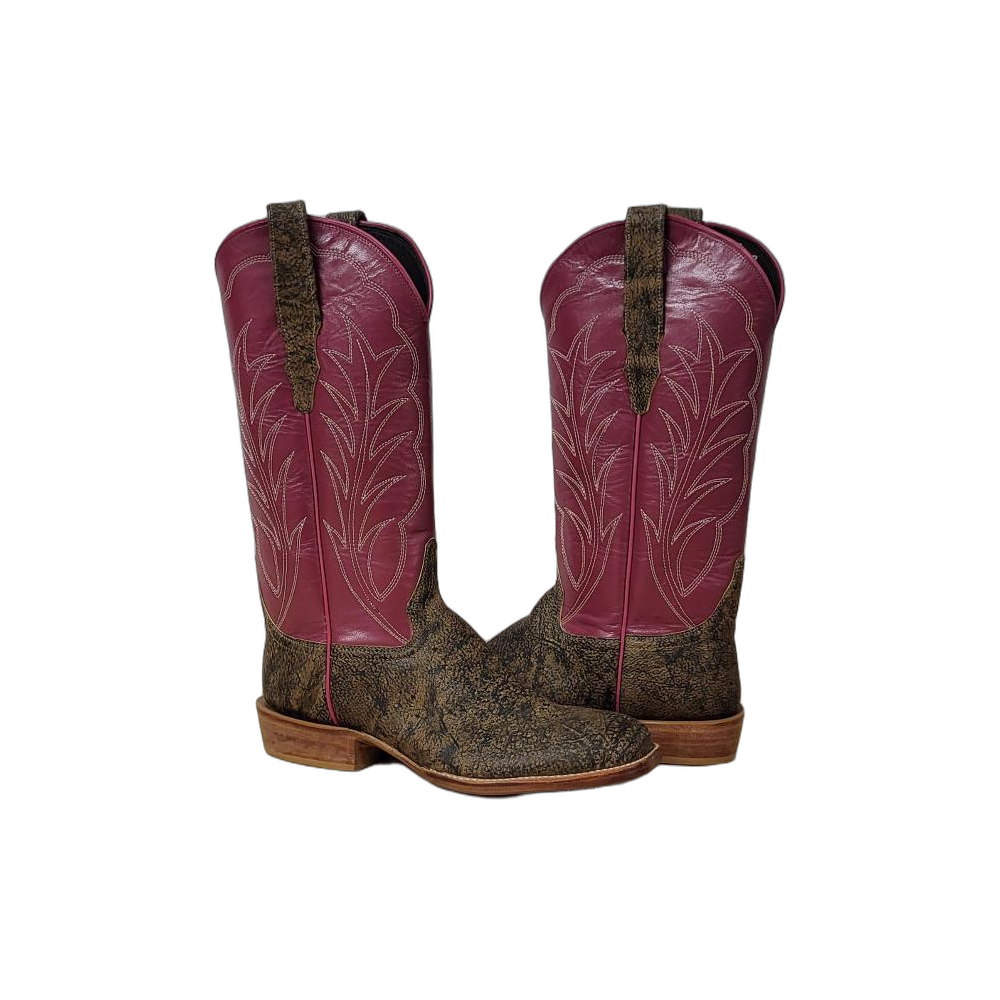 Ladies Tan Giraffe Daquiri Kidskin Winn Cowboy Boot