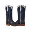 Ladies Nile Blue Kidskin Stitched Cowboy Boot