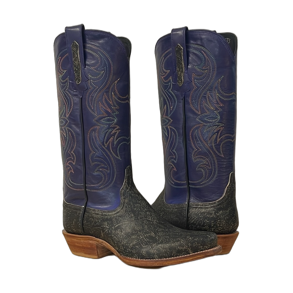 Men's Grey Giraffe Orchid Kidskin Cowboy Boot