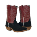Men's 10-1 Black Pig Red Kidskin Cowboy Boot