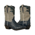Men's 10-2 Navy Caiman Pueblo Cowboy Boot