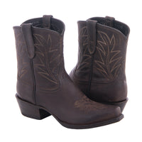 Ladies 8-1.5 Tobac Goat Winn Stitch TB2 Cowboy Boot
