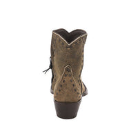 Ladies Shorty Camel Break Wingtip Half Full Brown Buckstitch