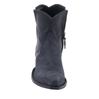 Ladies Short Black Break Aniline Cowboy Boot
