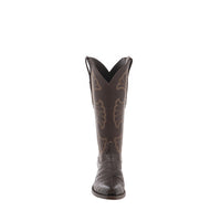 Ladies 14" Nicotine Caiman Brown Aniline Swan Cowboy Boot