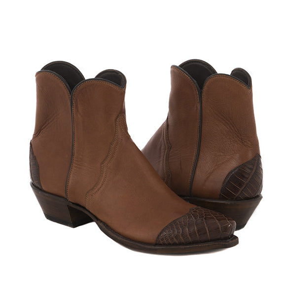 Ladies British Tan Nile Wingtip, Short Boot