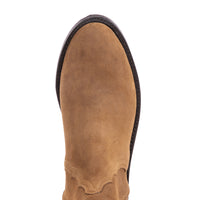 Ladies Short Roughout Roper Mad Dog Golden Brown with Mini Vibram Sole