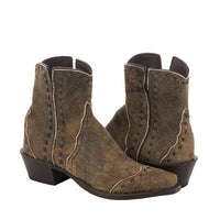Ladies Shorty Camel Break Wingtip Half Full Brown Buckstitch