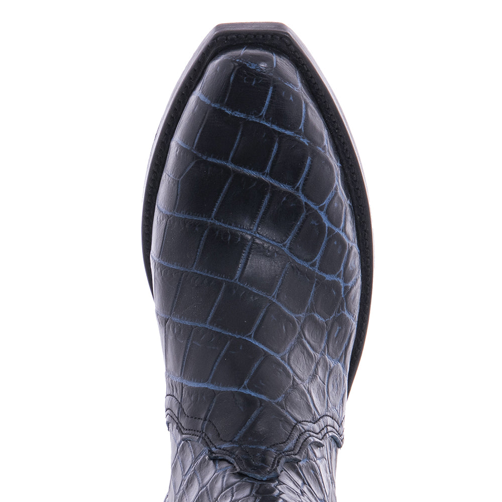 Ladies Short Two Tone Navy Nile Boot
