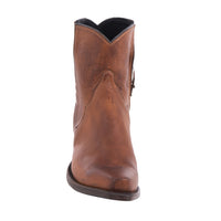 Ladies Short Zip British Tan