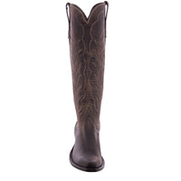 Ladies 17" Tobac Goat Winn Stitch Cowboy Boot